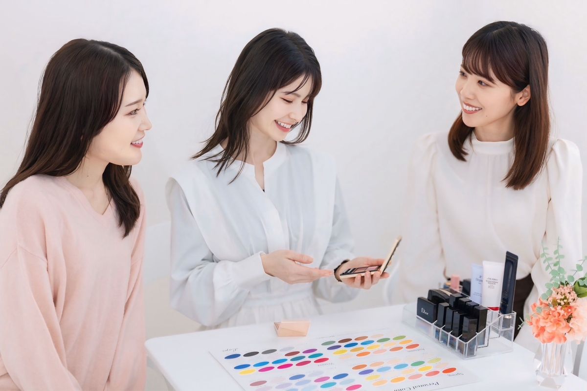 3名で受けるグループ診断の様子
